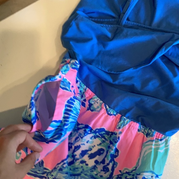 One shoulder ruffle Lilly Pulitzer summer dress - Picture 6 of 6